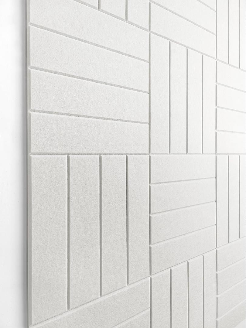 White Felt Bulletin Board Tiles | Modern Cork Board Alternative | Large Cork Boards for Walls | Aesthetic Felt Wall Panels for Office & Home Decor | Pin Board & Photo Board (12-Pack) | White