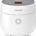 CUCKOO Rice Cooker 3 Cup Uncooked / 6 Cup Cooked, Modern Fuzzy Logic Rice Cooker Small with Delay Timer & Keep Warm Setting, Versatile Food Steamer for Cooking, Non-Stick Inner Pot, White (CR-0375FW)