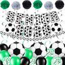 Lunmon 63 Pcs Senior 2026 Decorations Soccer Senior Night 2026 Decoration Soccer Sport Theme Party Supplies for Player Gift Sport Parties Favors