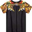 Toddler Boy Cowboy Pirate T-Shirt Halloween Thanksgiving Party Novelty Funny Short Sleeve Tee (Gold)