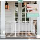 Mom's Choice GROWNSY Baby Gate, 57"-62" Auto-Close Dog Gate for Stairs & Doorways, Pressure-Mounted Easy Install Baby Gate - No Drill, Walk Through, Safe & Durable