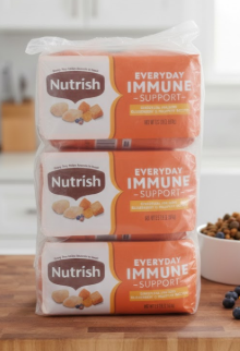 Nutrish Everyday Immune Support Dog food Chicken Salmon Blueberry and Pumpkin Recipe Best Before June 13, 2026