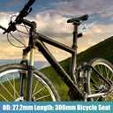 X AUTOHAUX Bike Seat Post Aluminum Alloy Bicycle Seatpost Mountain Bike Saddle Pole Road Bike Seat Tube Mount Black