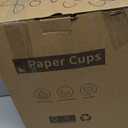 RACETOP 8 oz Disposable Coffee Cups 500 pack, Hot Coffee Cups 8 oz, Ideal for Office, Home, Party(500 pack) (White)