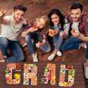 GRAD Set Cardboard Letter for Charcuterie 10.2'' Congrats Grad Fillable Tray Charcuterie Paper Box for Graduation Party Decorations Chocolate Candy Cupcake Container