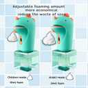 Dinosaur Automatic Soap Dispenser, Auto Foaming Touchless Hand Soap Dispenser for Kids, IPX6 Waterproof Cute Foam Sanitizer Dispenser for Bathroom Countertop, 8.7oz/250ML (Battery Type)