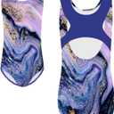TFJH E Leotard for Girls Gymnastic Apparel Athletic Sportwear Ballet Dancewear 10-11y Purple Agate 12A