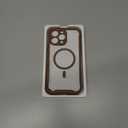 iPhone 15 Pro Max Case, Compatible with MagSafe, Built-in Privacy Screen Protector and Camera Protection, Anti Spy Full Body Dustproof Shockproof Hard Phone Case 6.7", Brown