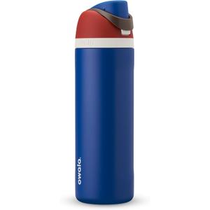 Owala Marvel FreeSip Insulated Stainless Steel Water Bottle with Straw for Sports and Travel, BPA-Free Sports Water Bottle, 24 oz, Captain America