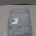Mancreda Women Denim Cargo Skirt Mini Low Waist Button Bodycon Y2K Flap Pockets Skirts, Size 13