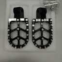 JFG RACING Dirt Bike Foot Pegs,7075 Aluminum CNC Pedals Rests for Surron Light Bee X and S/E Ride Pro S SS SR/CRF150F CRF230F 03-19/CRF250F 19-24/XR150L 15-24/KDX200 83-94-Black
