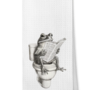 MVLJG Vintage Frog Bathroom Decor Towels,Frog Gifts for Women, Retro Animal Dish Tea Towels for Kitchen Decor, Frogs Gift Hand Towel for Bathroom, 16x24 Inches