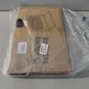 Bamboo Bread Box with Shelf for Kitchen Counter-Large Capacity Bread Storage Container with Wavy Arcylic Transparent Door Bamboo Wooden Farmhouse Bread Box for Your House (Black)