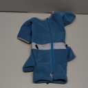 Dog Coats for Small Dogs, Warm Polar Fleece Dog Jacket, Winter Dog Coat Pullover, Small Dogs Winter Clothes, Dog Snow Jacket Onesie, Dog Vest for Small Medium Dogs, Cold Weather Dog Coat (Large, Blue)