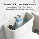 2 x 2Pcs Toilet Tank Cleaning Tablet Holder, Hanging Toilet Bowl Tablet Holders, Bathroom Accessories for Inside Tank