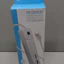 Digital Energy 10-Outlet Straight Plug 4050 Joules Heavy Duty Surge Protector (15 FT, WHT)