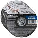 Milwaukee 4-1/2 in. Aluminum Oxide Cutting Cut-Off Wheel 0.045 in. thick x 7/8 in. (Pack of 10).