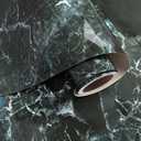 VaryPaper 32"x354" Black Green Marble Peel and Stick Wallpaper Marble Contact Paper for Countertops Waterproof Counter Top Vinyl Wrap Removable Self Adhesive Granite Wall Paper for Kitchen Bathroom