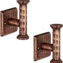 Monarch Abode Bathroom Hand Towel Hook for Bathroom, Hooks for Towel, Towel Hanger for Bathroom, Hanger Wall Mounted, Set of 2, 3-inch Robe Hook, Antique Copper Finish