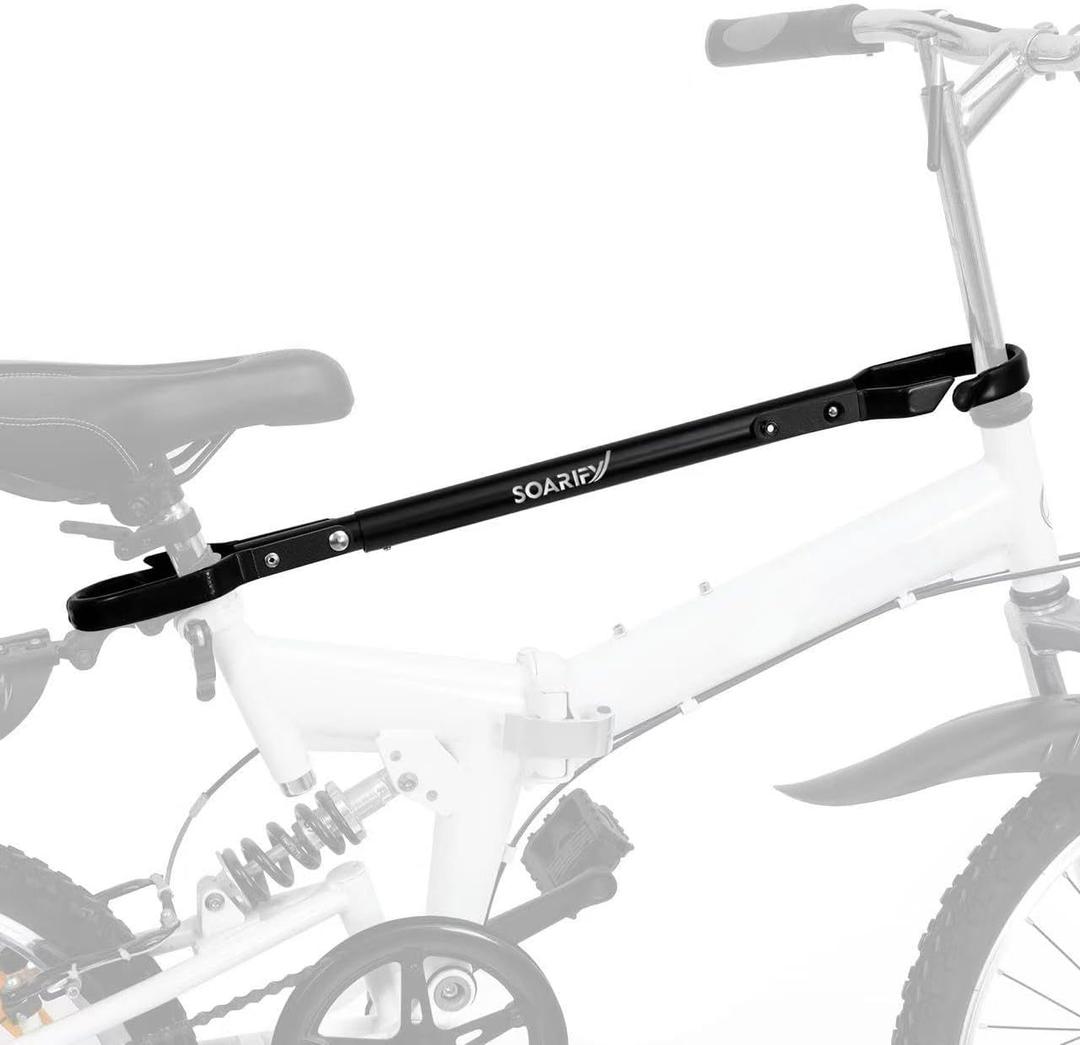 Universal Bike Crossbar Adapter for Racks Adjustable Frame Tube Bar for 14 to 28 Bikes Fits Step-Through, Full Suspension & Kids Bikes Easy Install, Rack Mount Accessory