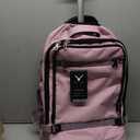 Hynes Eagle Rolling Backpack 42L Backpack with Wheels Airline Approved Carry on Luggage Laptop Travel Suitcase Bag for Women Men Light Pink