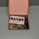 PANEWAY Hair Topper 16 Inch Synthetic Wavy Clip in Hair Piece for Women, Balayage Dark Brown Root to Blonde Ombre with Highlights, Natural Wiglet for Volume & Coverage