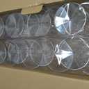 Lillian Tablesettings 96 Pack Stemmed Plastic Wine Glasses, 8 oz Elegant Crystal-Clear Disposable Wine Glasses, Shatterproof Premium Hard Plastic Cups for Weddings, Parties & Special Events, 96 Count