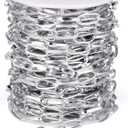 33FT Silver Paperclip Chains Roll, 7mm Aluminum Cable Link Chain Spool Bulk for DIY Crafts Jewelry Making