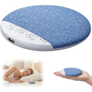 Bluetooth Pillow Speaker for Sleeping, Ultra-Thin Bluetooth Sleep Aid Speaker, Mini Portable Under Pillow Speaker with White Noise Timer Wireless Sleep Aid for Deep Sleep (Blue)