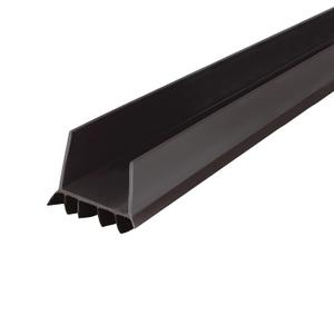 M-D Building Products 40718 Vinyl DENY Heavy-Duty U-Shape Slide-On Under Door Seal, Easy-to-Install, Weatherproof Seal for Doors, Bug Stopper, Effective Draft Blocker, Ideal for Home (36 Inch, Brown)