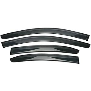 FEIDKS Tape-on Side Window Visors Deflector Rain Guards, 4pcs Set for 2011-2018 Volkswagen Jetta Out Channel Visor