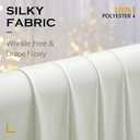 10ft×12ft Ivory Backdrop Curtain for Wedding Parties, 2 Panels Wrinkle Free Polyester Photo Backdrop Drapes Back Drop Cloth for Birthday Photography Background