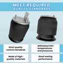 2Pcs Air Spring Bags for Freightliner Trucks OEM Replaces# W01-358-9780, 910S-16A382, 16-13810-000 Truck Air Ride Suspension Spring Bags (1V9780)
