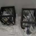 KEESFU Farmhouse Pendant Light with Metal Cage,1 Light Black Pendant Lighting for Kitchen Island,39 Inch Adjustable Rods for Flat and Slop Ceiling,Kitchen Island Hallway Foyer.2 Pack.