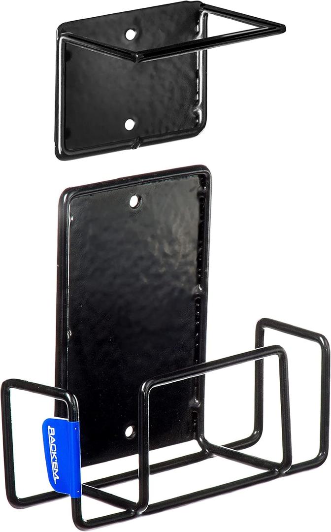 Rack'Em Gun Rack Indoor Rifle Racks - Wall Mount Shotgun Hooks for AR 15 - Archery Bow -Storage for Rifles - Soft Coated Heavy Duty Steel
