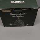 YAUNGEL 2 Pcs Pine Cone Candles Flameless with Remote Timer, Real Wax Christmas Battery Operated Pine Cone Candles, 3D Wick Battery Candle Flickering for Christmas Thanksgiving Day Holiday Home Decor