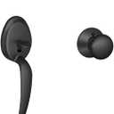 SCHLAGE Plymouth Single Cylinder Handleset and Plymouth Knob, Matte Black (F60 PLY 622) (Standard Interior Trim)