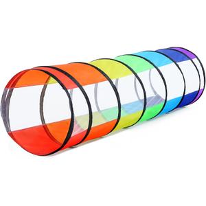 Moncoland Kids Play Tunnel Tent for Toddlers, Colorful Pop Up Crawl Toy Baby Children or Dog Cat with Breathable Mesh, Collapsible Gift Boy Girl Indoor Outdoor Games