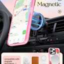 for iPhone 14 Pro Max Case for Women - Cute Design Girls Compatible with Magsafe Magnetic Ring Holder Stand Strawberry Flower Phone Covers Aesthetic Girly TPU Funda for 14 Pro Max