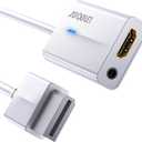 AUTOUTLET Wii to HDMI Converter 1080P for Full HD Device, Wii HDMI Adapter with 3,5mm Audio Jack&HDMI Output Compatible with Nintendo Wii, Wii U, HDTV, Monitor-Supports All Wii Display Modes 720P (White)