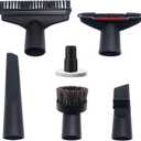 Universal 1.25 Inch (32MM) Vacuum Brush Attachments with Hose Adapter Kit for Small Shop Vacs Hose 1-1/4'', 1-3/8'' & 1-1/2'' - Accessories for Small Shop Vacs