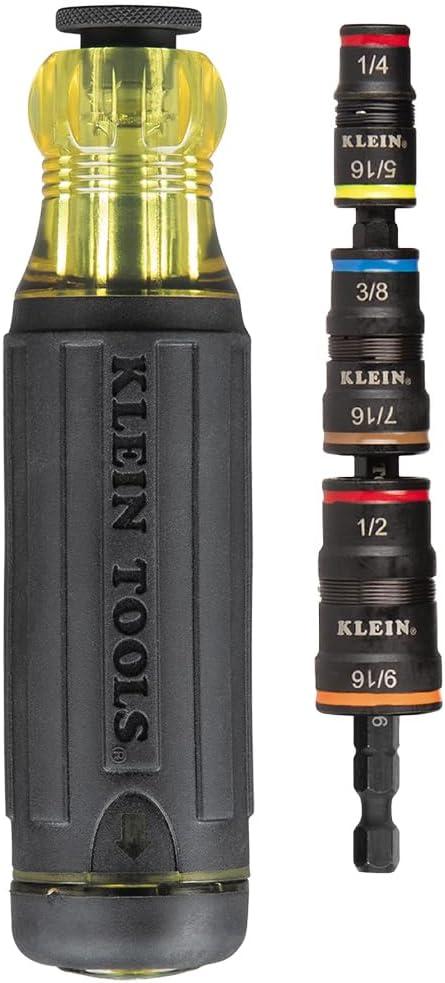 Klein Tools 32303HD Impact Driver Set, 20-in-1 SAE Impact Rated Sockets and Screwdriver Tool with Phillips, Slotted, Square and Torx Tips