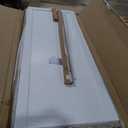 BARNSMITH 60x80" Sliding Closet Door, 5-Panels Preassembled Frosted Glass Door Panel with Hardware Kits & Matching Fascia, MDF Covered with Water-Proof & Anti-Scratch PVC Surface, White