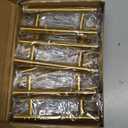 Plustool 30Pack 3''Hole Centers Gold Cabinet Handles-Brushed Brass Cabinet Pulls Gold Dresser Drawer Pulls-Stainless Steel Door Hardware for Kitchen Bathroom Bedroom Furniture-5''Overall Length