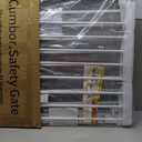 Cumbor 36" Extra Tall Baby Gate for Stairs, 29.7-54.2" Extra Wide Dog Gate for Doorways Hallways, Pressure Mounted Child Gate for Wide Opening, Auto Close Personal Safety for Babies and Pets, White