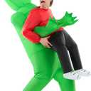 Morph Red Inflatable Alien Costume Adult, Blow Up Alien Abduction Costume, Halloween Costumes for Adults