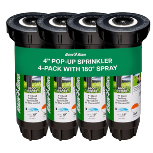Rain Bird 1804HDPRS Pressure Regulated 4 Inch Pop Up Sprinkler Head 4 Pack