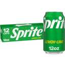 Sprite Lemon Lime Soda Soft Drinks, 12 fl oz, 12 Pack, No BB Date