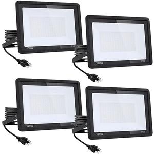 KsDhewi 4Pack100W 11000LM Super Bright LED Flood Light with Excellent Color Restore Ability  Waterproof, Shatterproof, Energy Saving  Perfect for Indoor and Outdoor Use