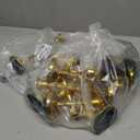 Inweder Brass Candlestick Holders Vintage: Set of 15 Gold Taper Candle Holder Metal Candle Sticks Holder Antique Decoration for Dinning Table Mantel Wedding Centerpieces Christmas Party